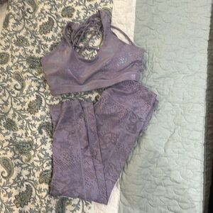 Constantly varied gear purple mermaid workout set CVG